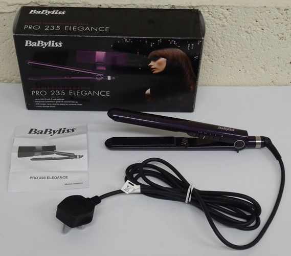 BaByliss Pro 235 Elegance Hair Straightener RRP 79.99 lot B1608 eBay